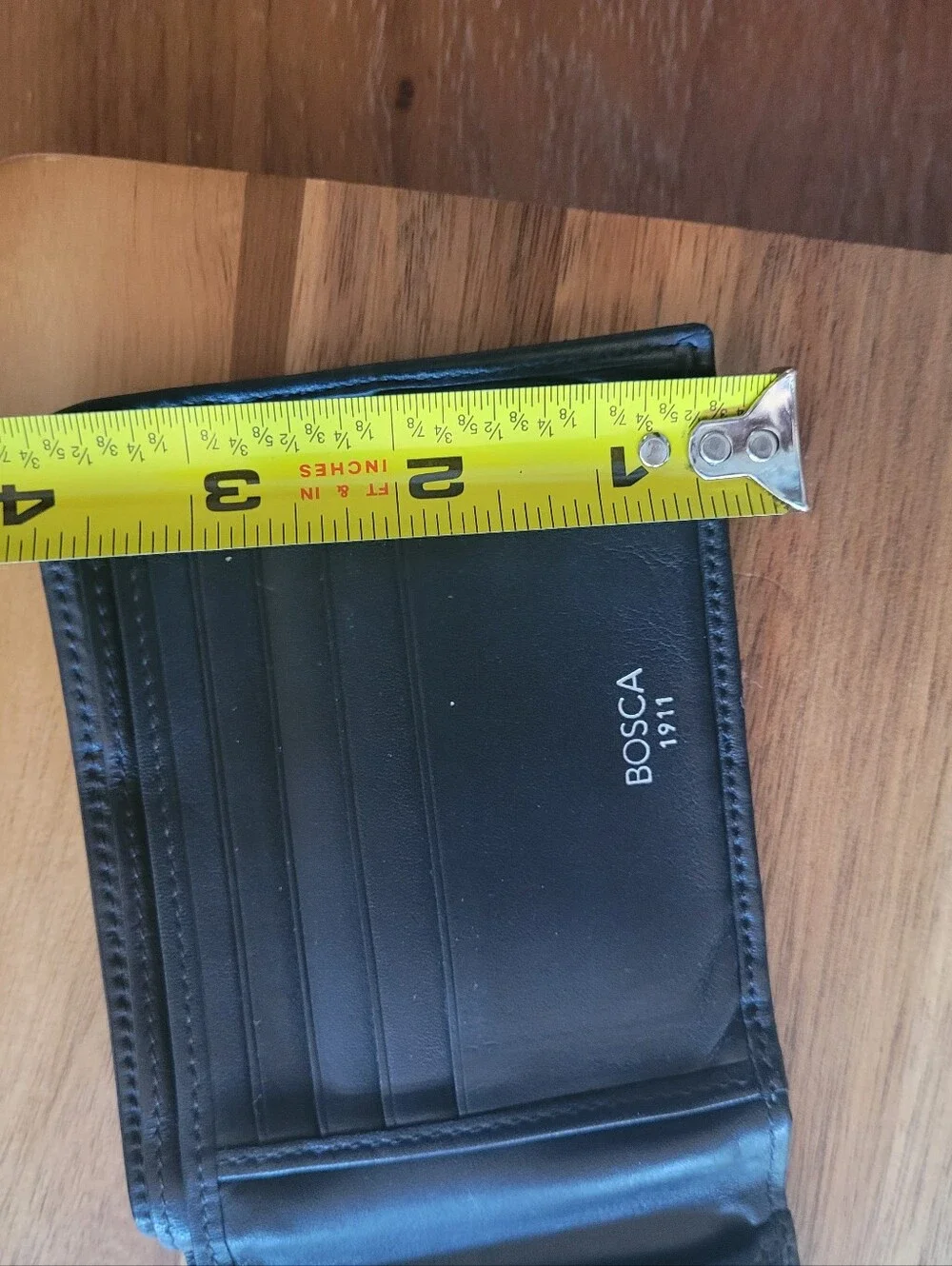 Bosca Black Leather Cardholder Wallet